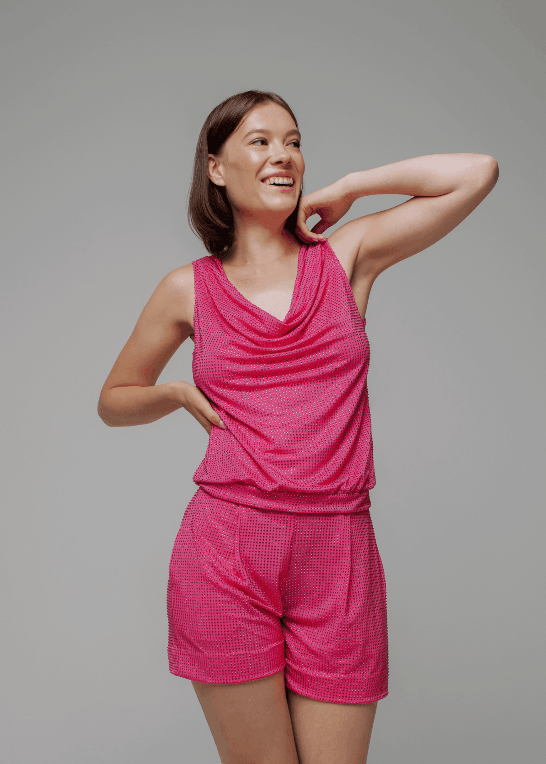 Exquisite detail of Crystal Shorts showcasing the fine craftsmanship and elegant design characteristic of Axinia Collection 's luxury collection.