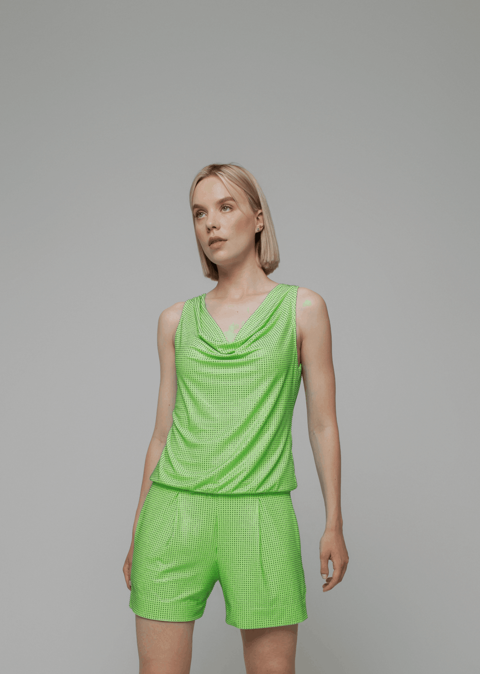 Exquisite detail of Crystal Shorts showcasing the fine craftsmanship and elegant design characteristic of Axinia Collection 's luxury collection.