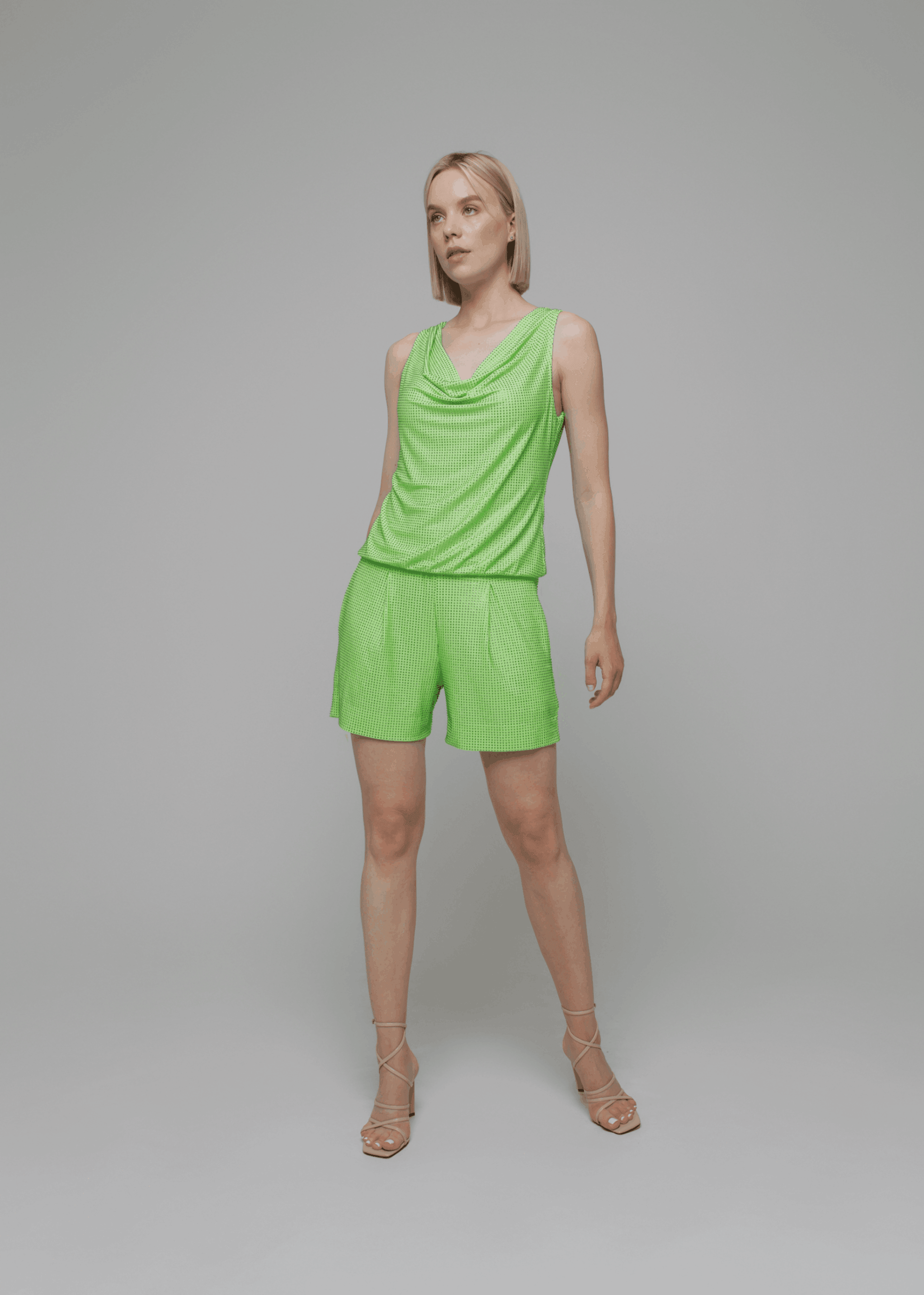 Exquisite detail of Crystal Shorts showcasing the fine craftsmanship and elegant design characteristic of Axinia Collection 's luxury collection.