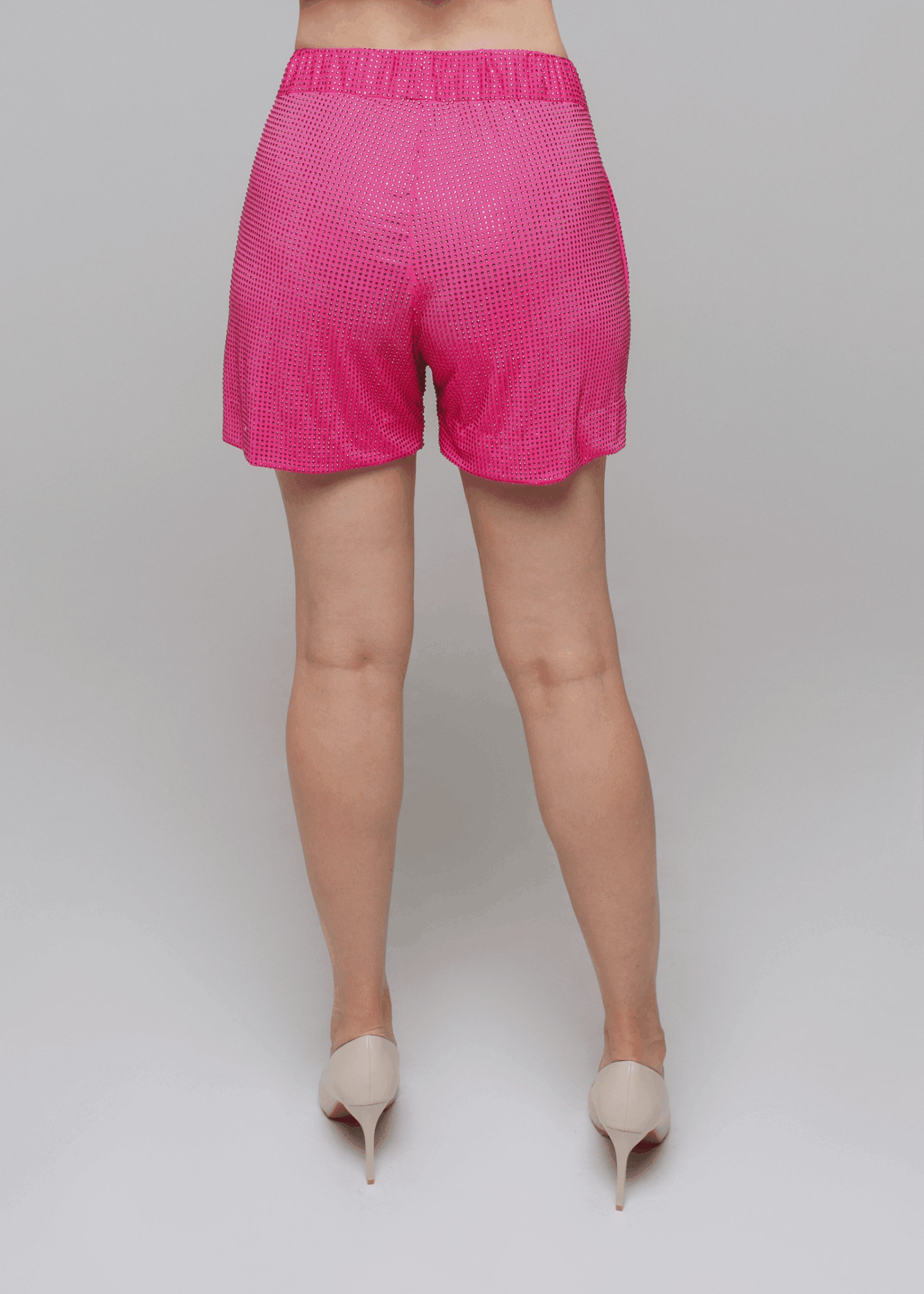Exquisite detail of Crystal Shorts showcasing the fine craftsmanship and elegant design characteristic of Axinia Collection 's luxury collection.