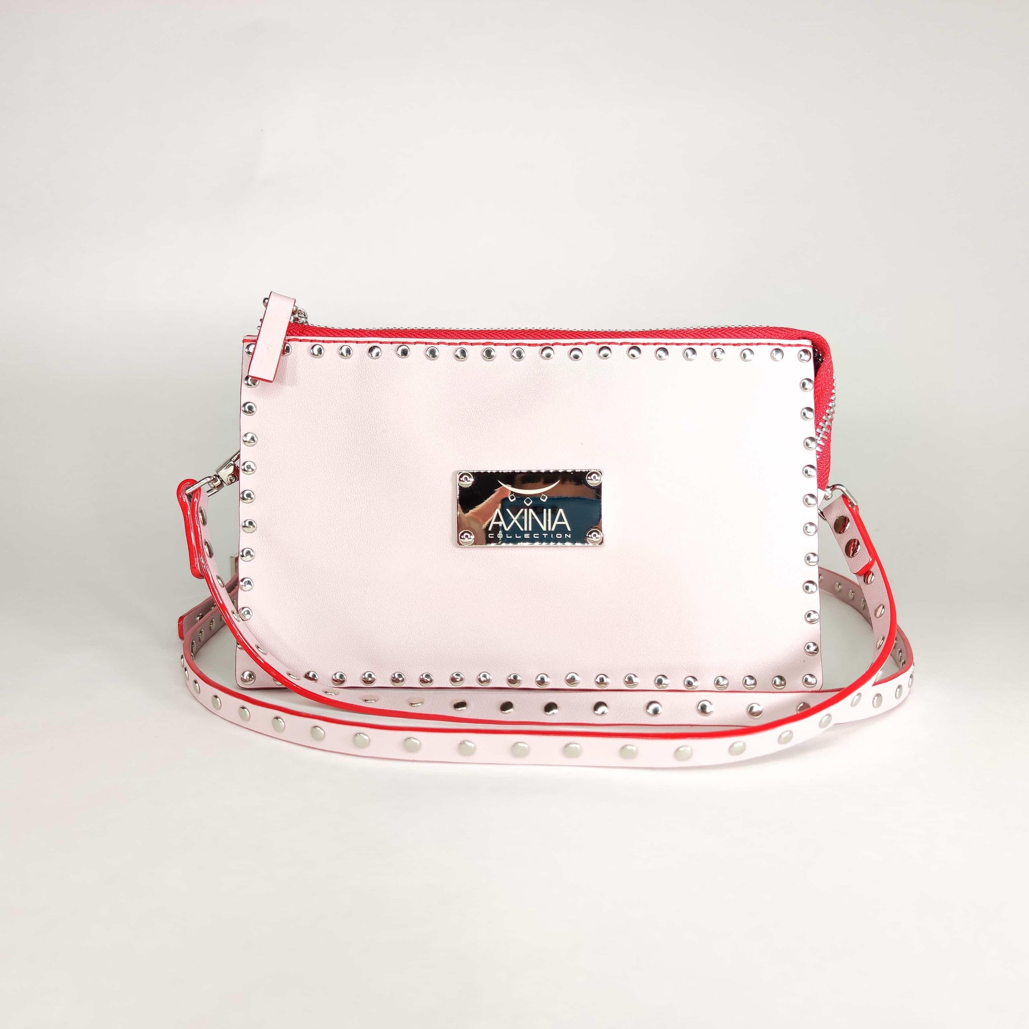 Axinia Clutch Bag With Wings and Rivets