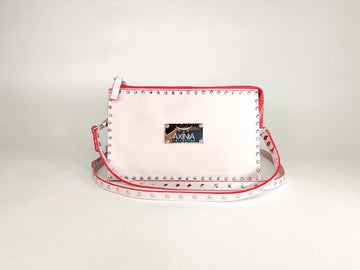 Axinia Clutch Bag With Wings and Rivets